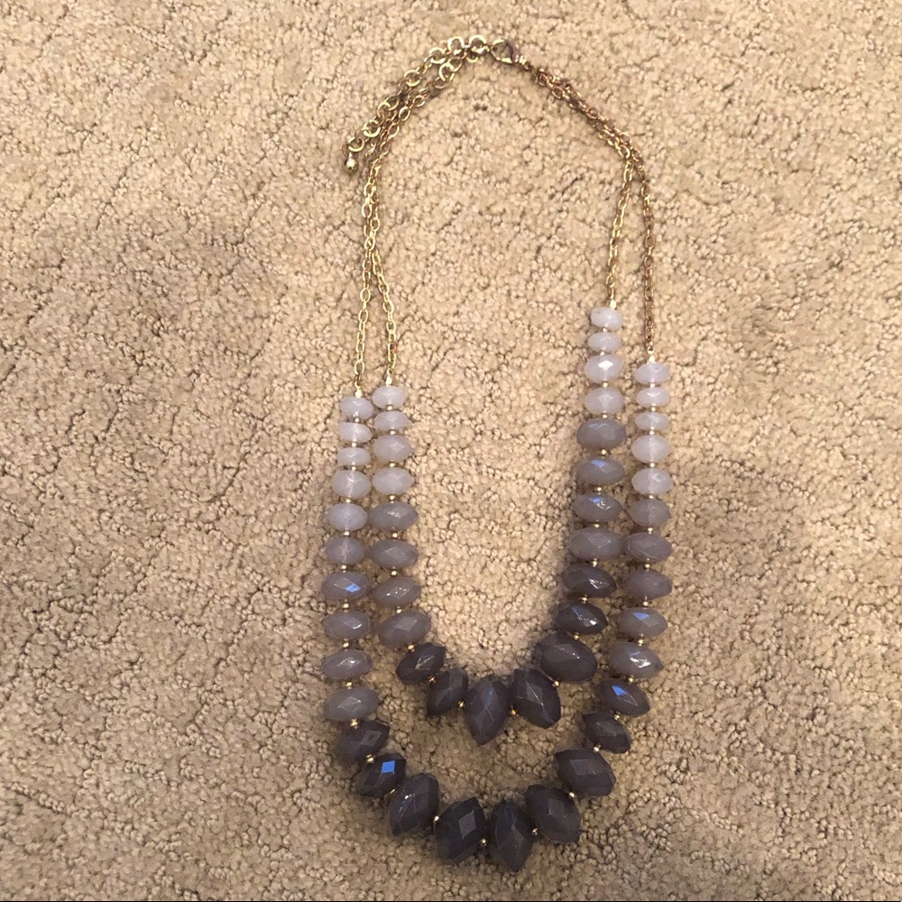 Anthropologie Statement Necklace - Grey